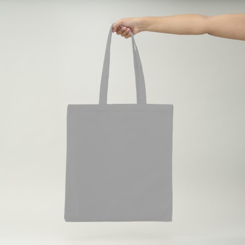 BOLSA DE ALGODÓN GRIS 42X38 CM