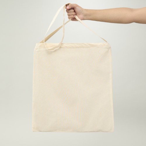 BOLSA DE ALGODÓN TIPO MORRAL 42X38 CM