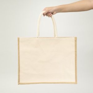 BOLSA DE YUTE CON LADO DE ALGODÓN 35X45X17 (CM)