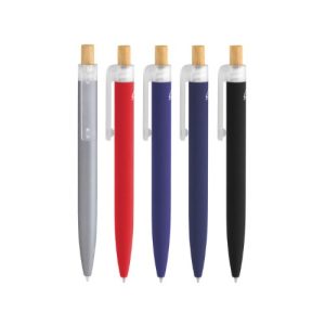 BOLÍGRAFO ALUMINIO RECICLADO Y BAMBÚ "BALU" TINTA AZUL