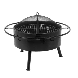 Brasero parrilla "Centauro" a carbón/leña para exteriores.