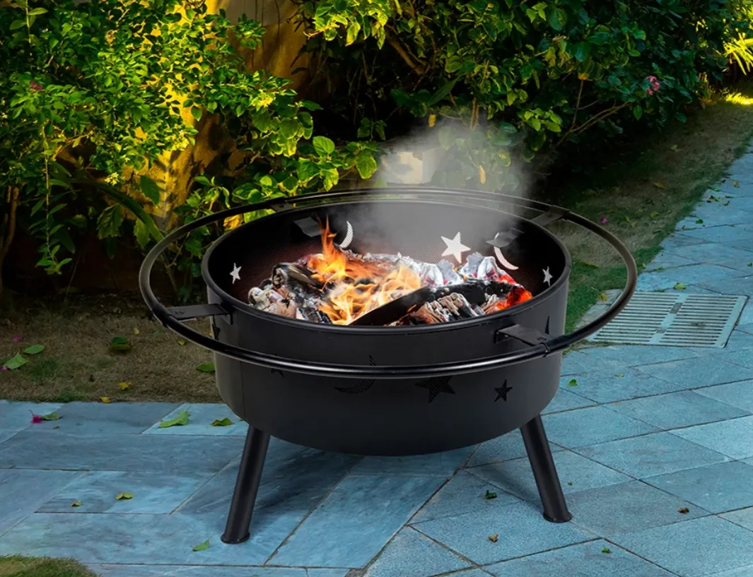 Brasero parrilla "Centauro" a carbón/leña para exteriores. - Imagen 4
