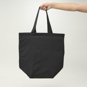 BOLSA DE ALGODÓN NEGRA 40X38X20 CM